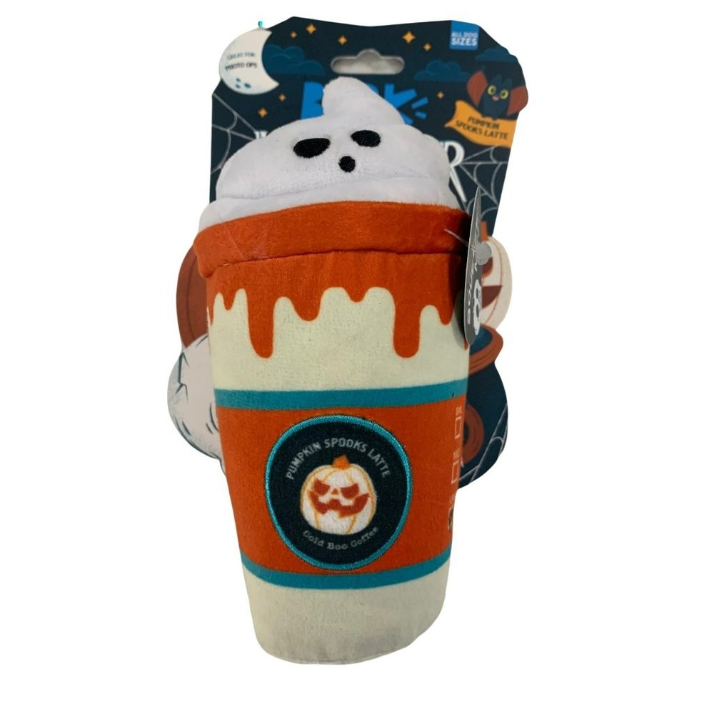 Bark Muttster Mash‎ Pumpkin Spook Latte Dog Toy